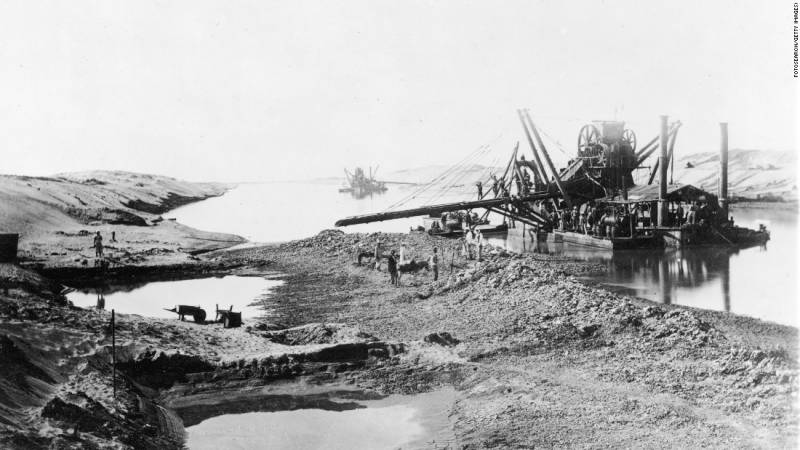 I lavori per la realizzazione del Canale di Suez - 1860